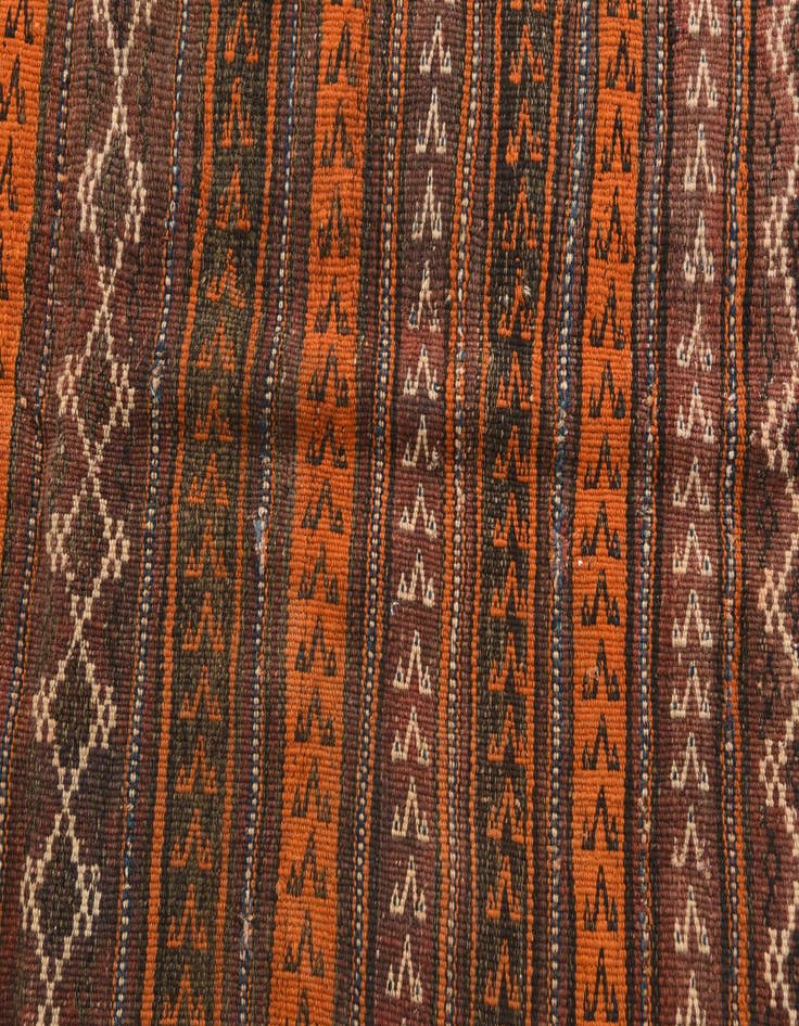 Detail image of 3' 6 x 7' 5  Hand Knotted Kilim Fars Persian Wool Runner Rug