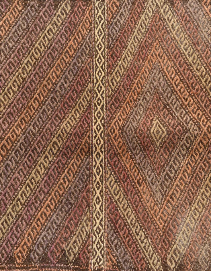 Detail image of 1' 10 x 5' 7  Hand Knotted Kilim Fars Persian Wool Runner Rug