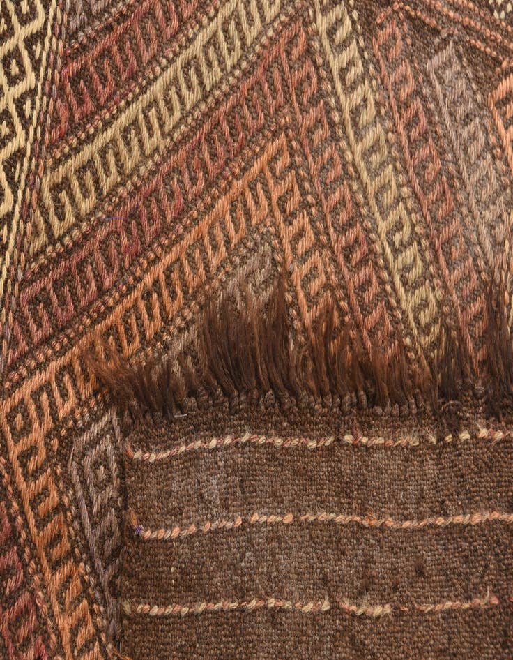 Detail image of 1' 10 x 5' 7  Hand Knotted Kilim Fars Persian Wool Runner Rug