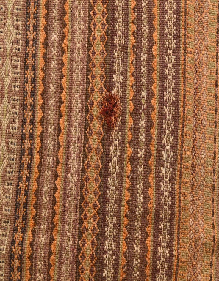 Detail image of 4' x 9' 5  Hand Woven Kilim Fars Wool Runner Rug