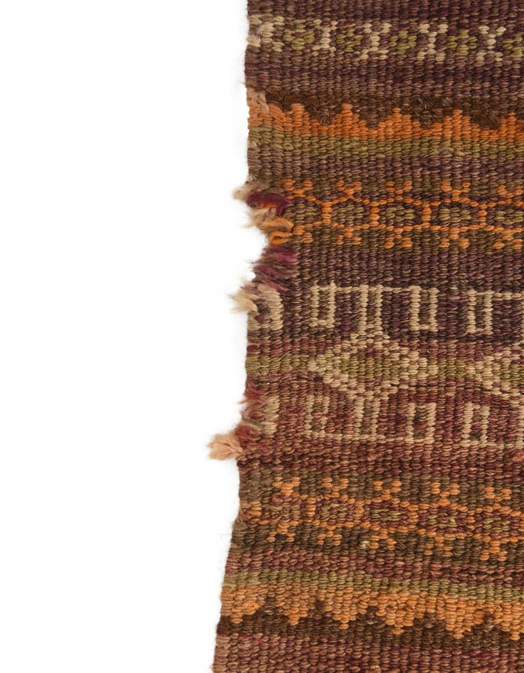 Detail image of 4' x 9' 5  Hand Woven Kilim Fars Wool Runner Rug