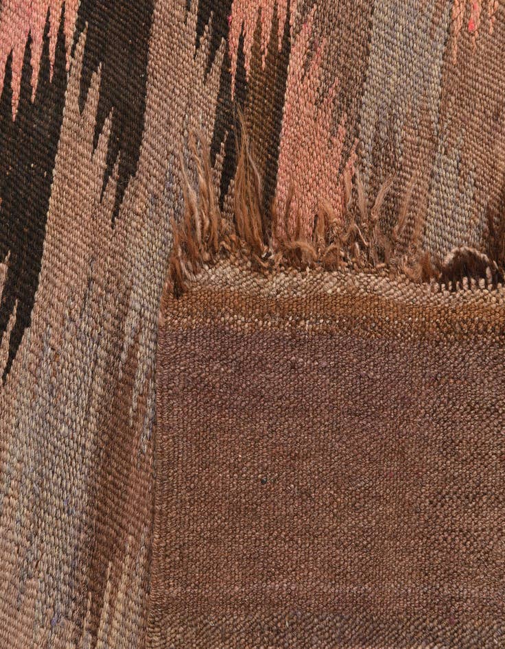 Detail image of 4' 4 x 11' 1  Hand Woven Kilim Fars Wool Runner Rug