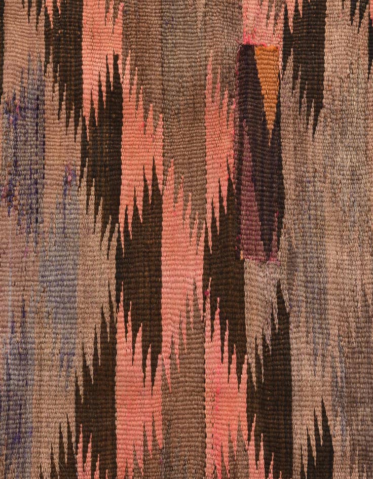 Detail image of 4' 4 x 11' 1  Hand Woven Kilim Fars Wool Runner Rug