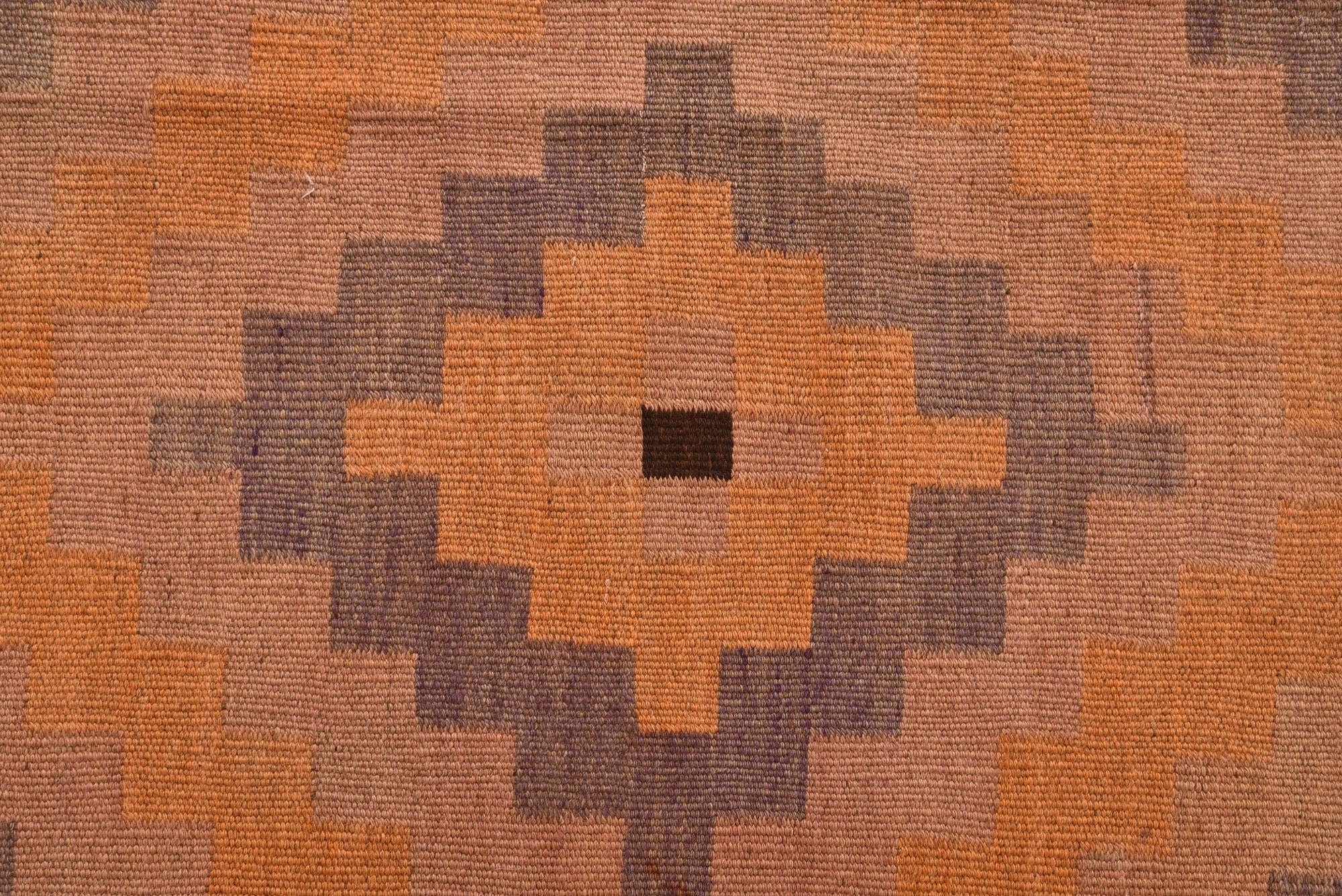 4' 10 x 11' 8 Hand Woven Kilim Fars Wool Runner Rug