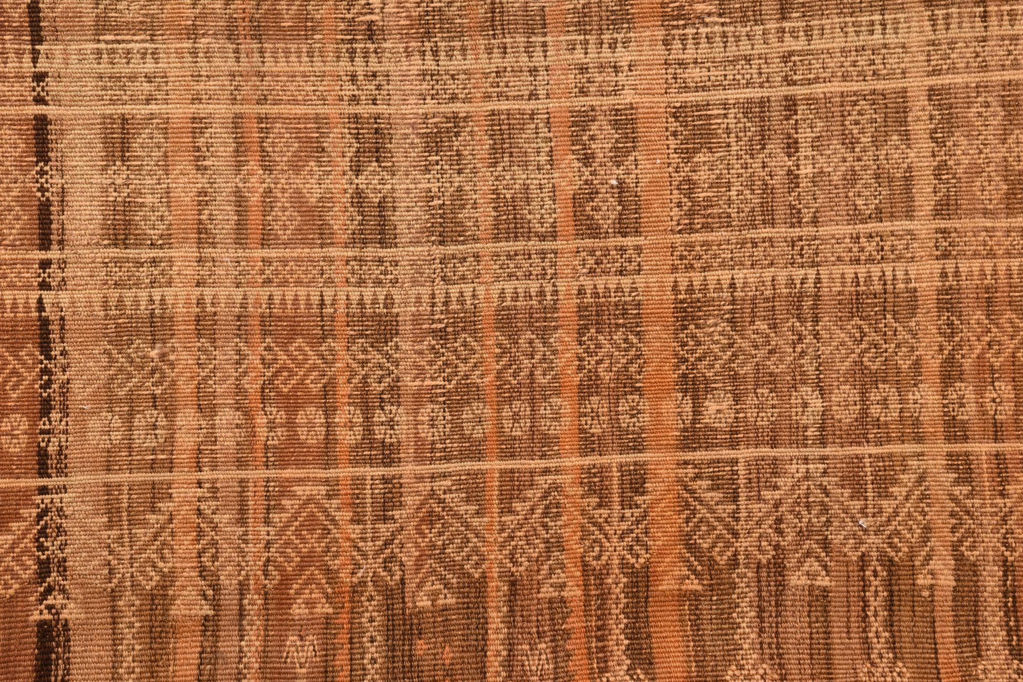 3' 8 x 8' 4 Hand Woven Kilim Fars Wool Runner Rug