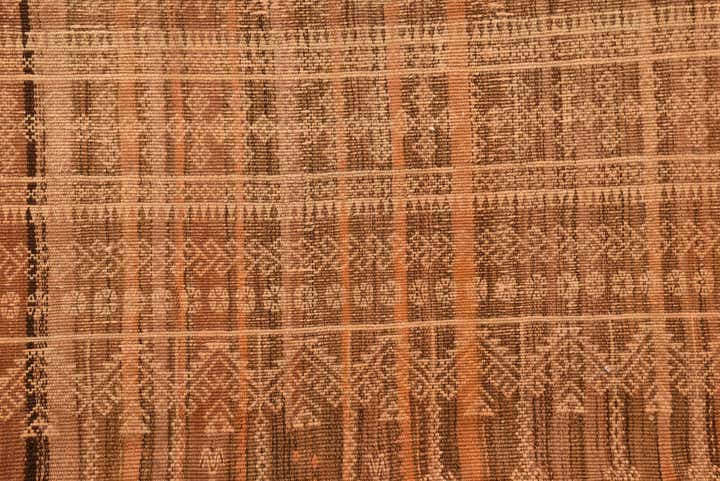 3' 8 x 8' 4 Hand Woven Kilim Fars Wool Runner Rug