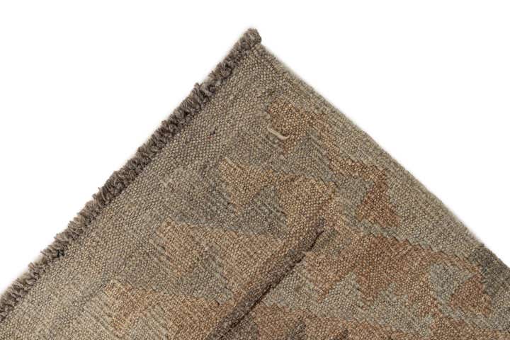 2' 10 x 9' 9 Hand Woven Kilim Maymana Wool Runner Rug