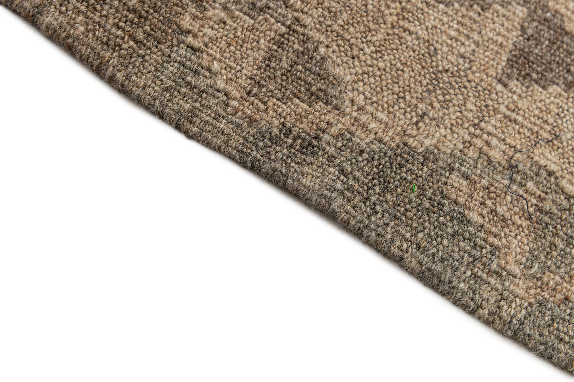 2' 10 x 9' 9 Hand Woven Kilim Maymana Wool Runner Rug