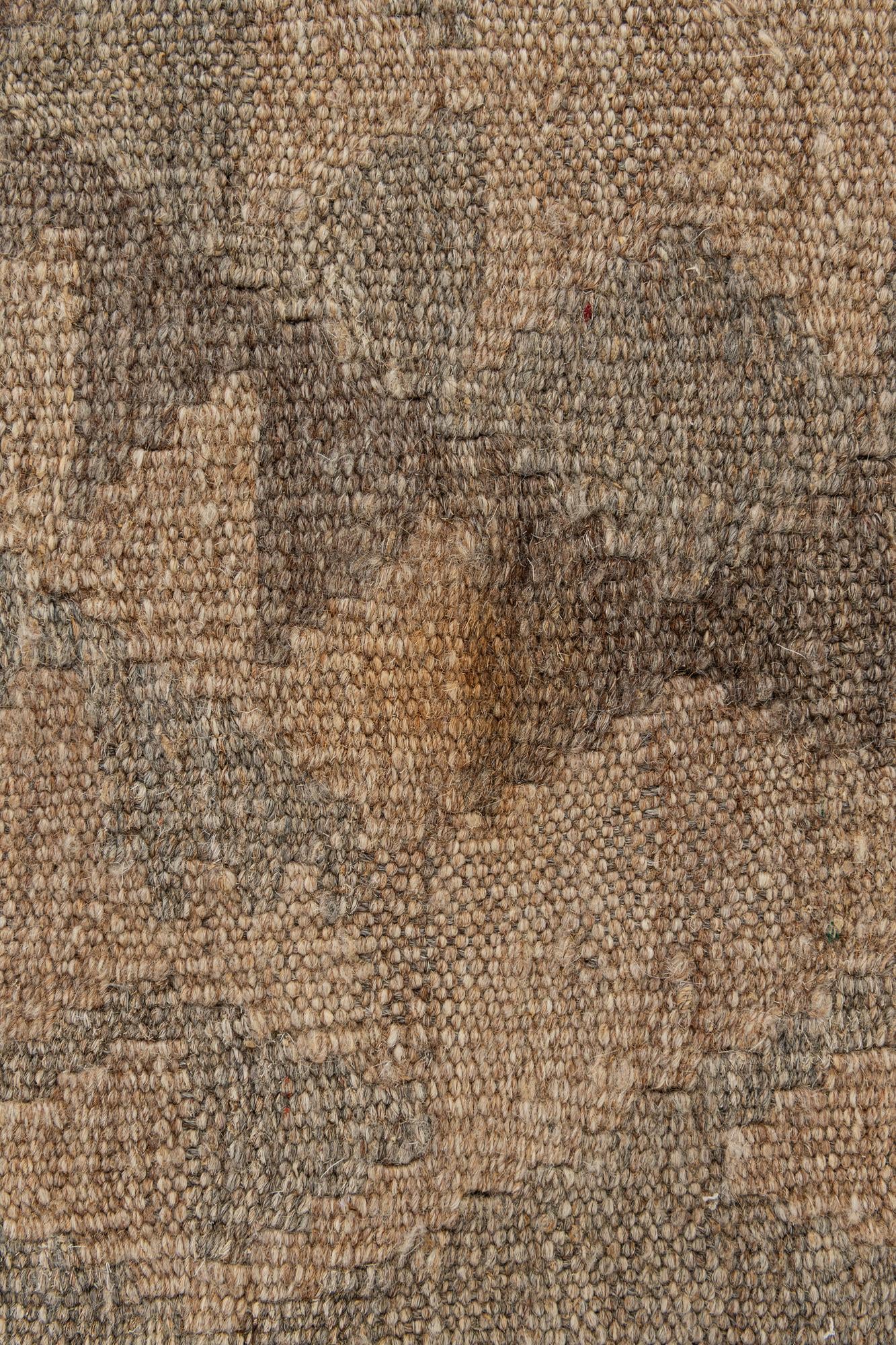 2' 10 x 9' 9 Hand Woven Kilim Maymana Wool Runner Rug