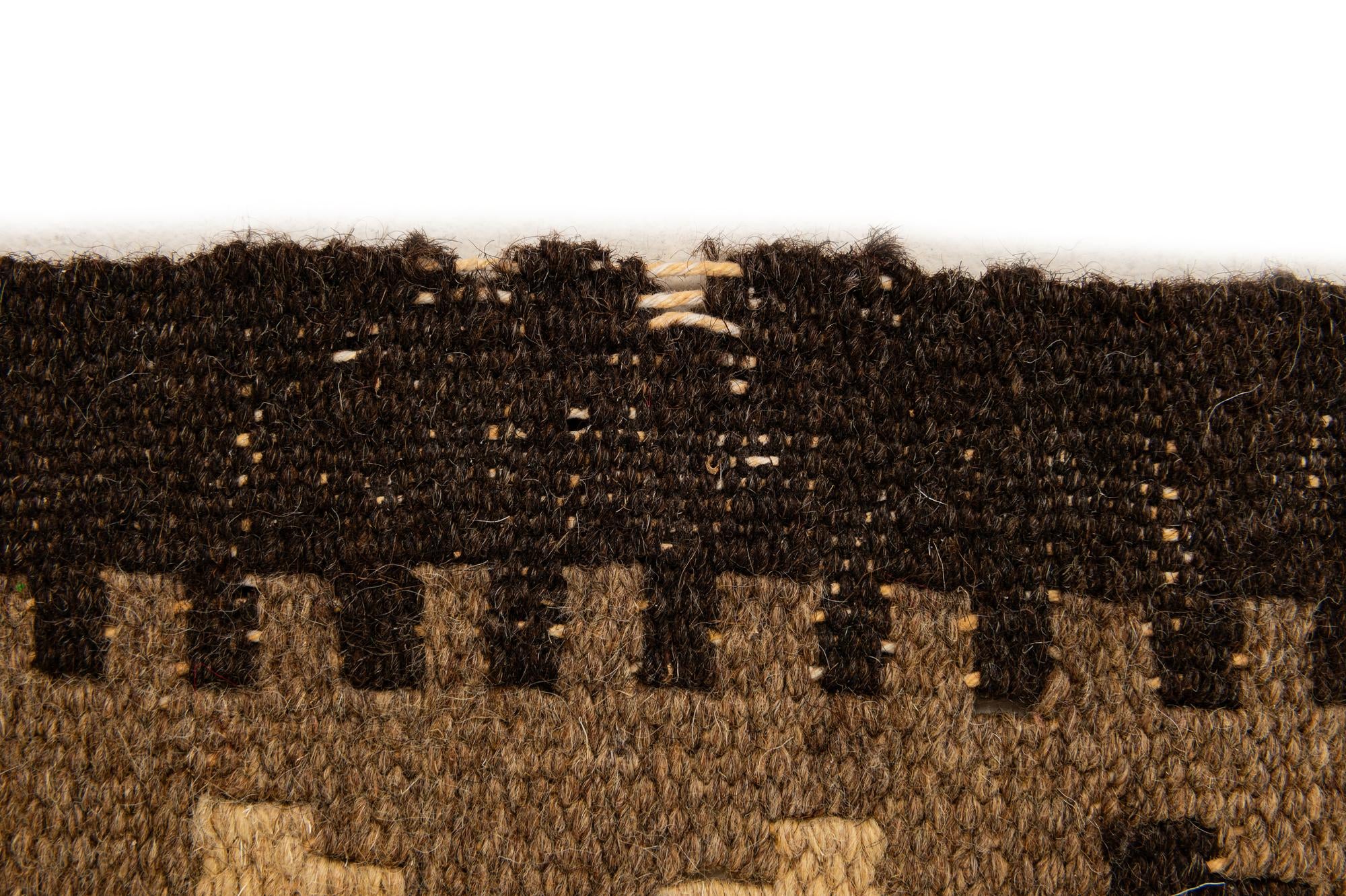 60cm x 195cm Hand Woven Kilim Maymana Wool Runner Rug