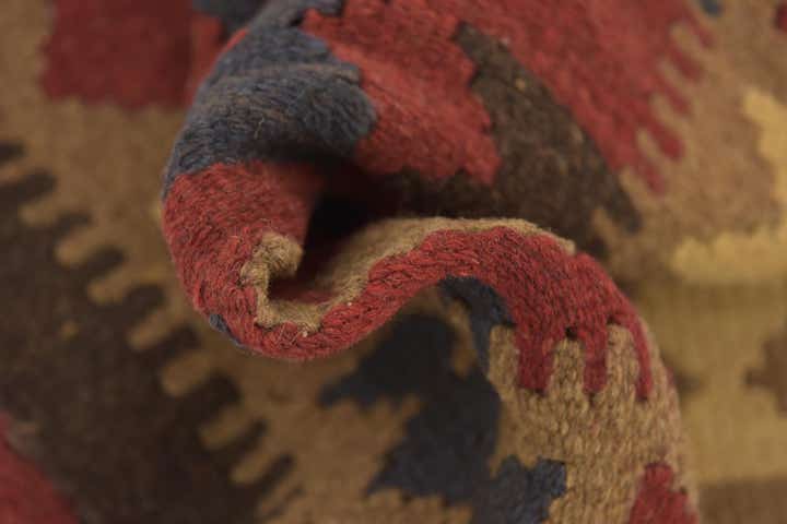 2' x 6' 7 Hand Woven Kilim Maymana Wool Runner Rug