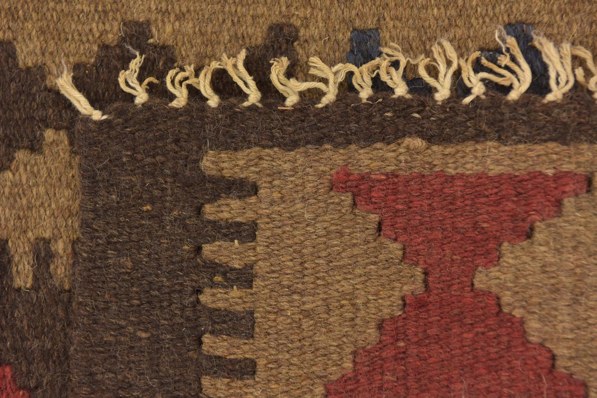 2' x 6' 7 Hand Woven Kilim Maymana Wool Runner Rug
