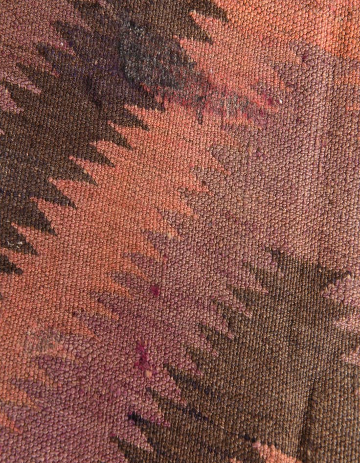 Detail image of 3' 6 x 9' 7  Hand Woven Kilim Modern Wool Runner Rug