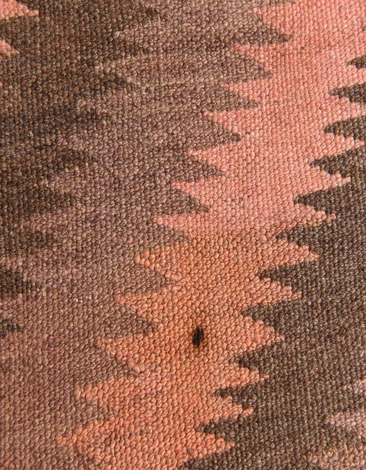 Detail image of 3' 6 x 9' 7  Hand Woven Kilim Modern Wool Runner Rug