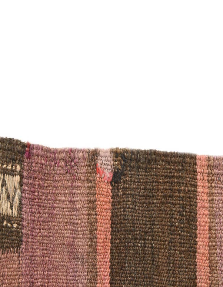 Detail image of 3' 6 x 9' 7  Hand Woven Kilim Modern Wool Runner Rug