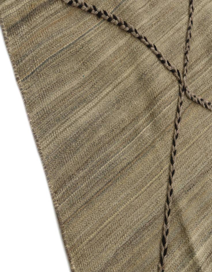 Detail image of 2' 10 x 15' 3  Hand Woven Kilim Modern Wool Runner Rug