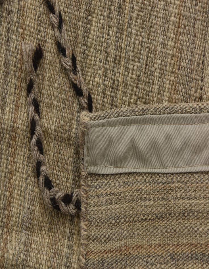 Detail image of 2' 10 x 15' 3  Hand Woven Kilim Modern Wool Runner Rug