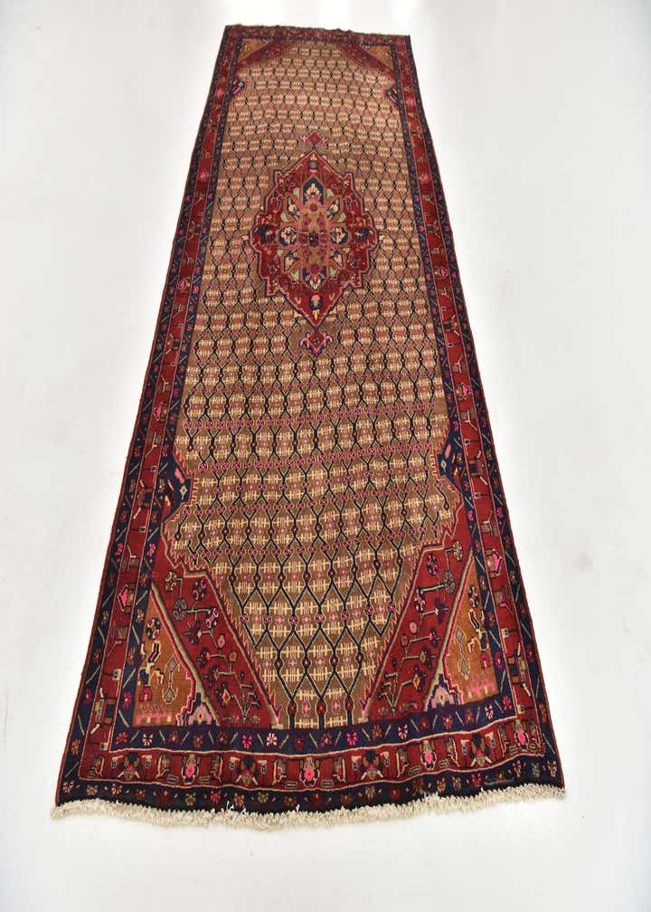 5' 3 x 11' 3 Hand Knotted Koliaei Persian Wool Runner Rug