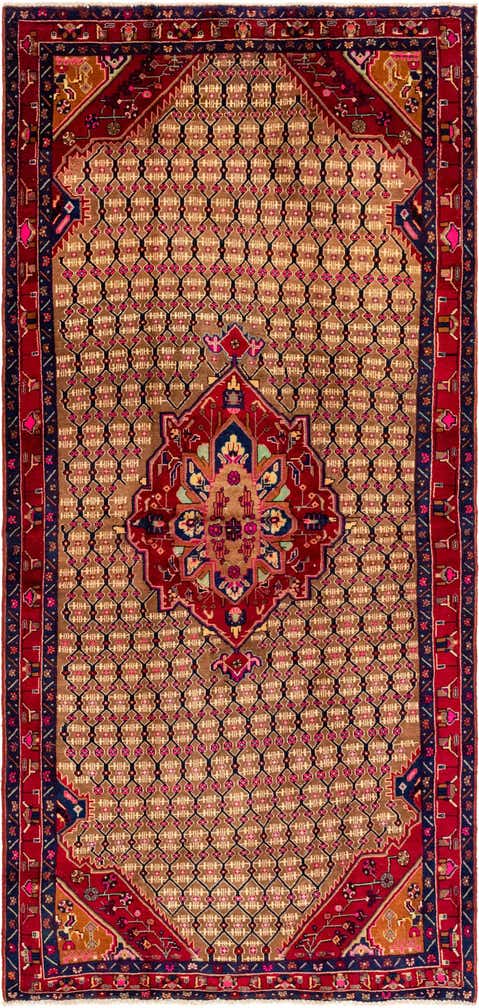 5' 3 x 11' 3 Hand Knotted Koliaei Persian Wool Runner Rug