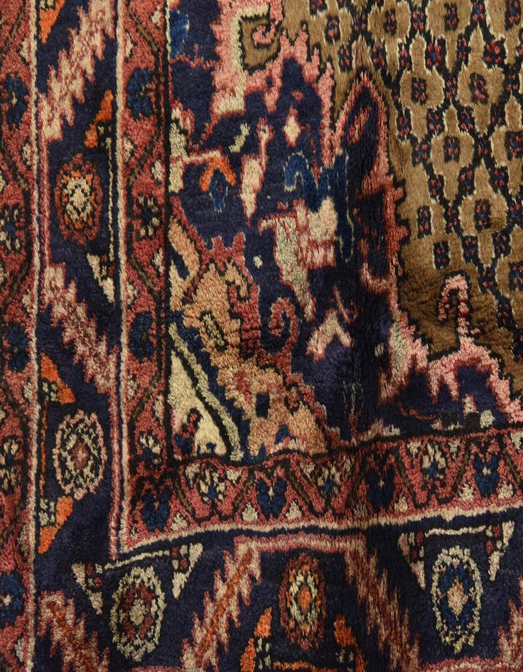 Detail image of 5' 3 x 10' 5  Hand Knotted Koliaei Persian Wool Runner Rug