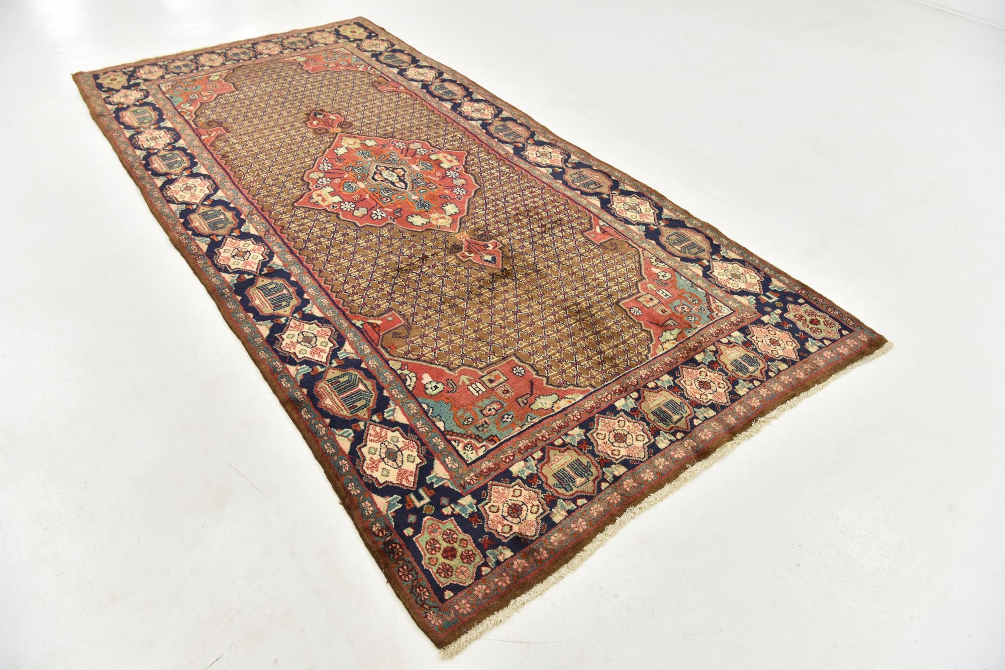 4' 10 x 10' 3 Hand Knotted Koliaei Persian Wool Runner Rug