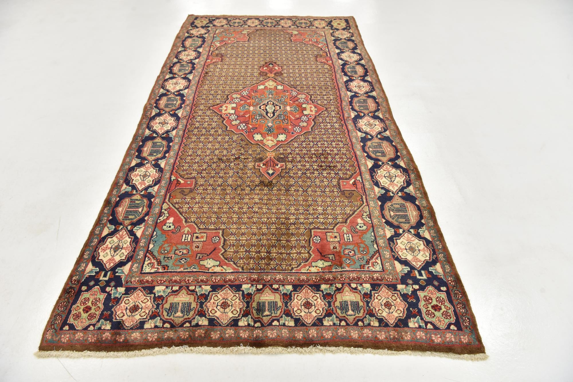 4' 10 x 10' 3 Hand Knotted Koliaei Persian Wool Runner Rug