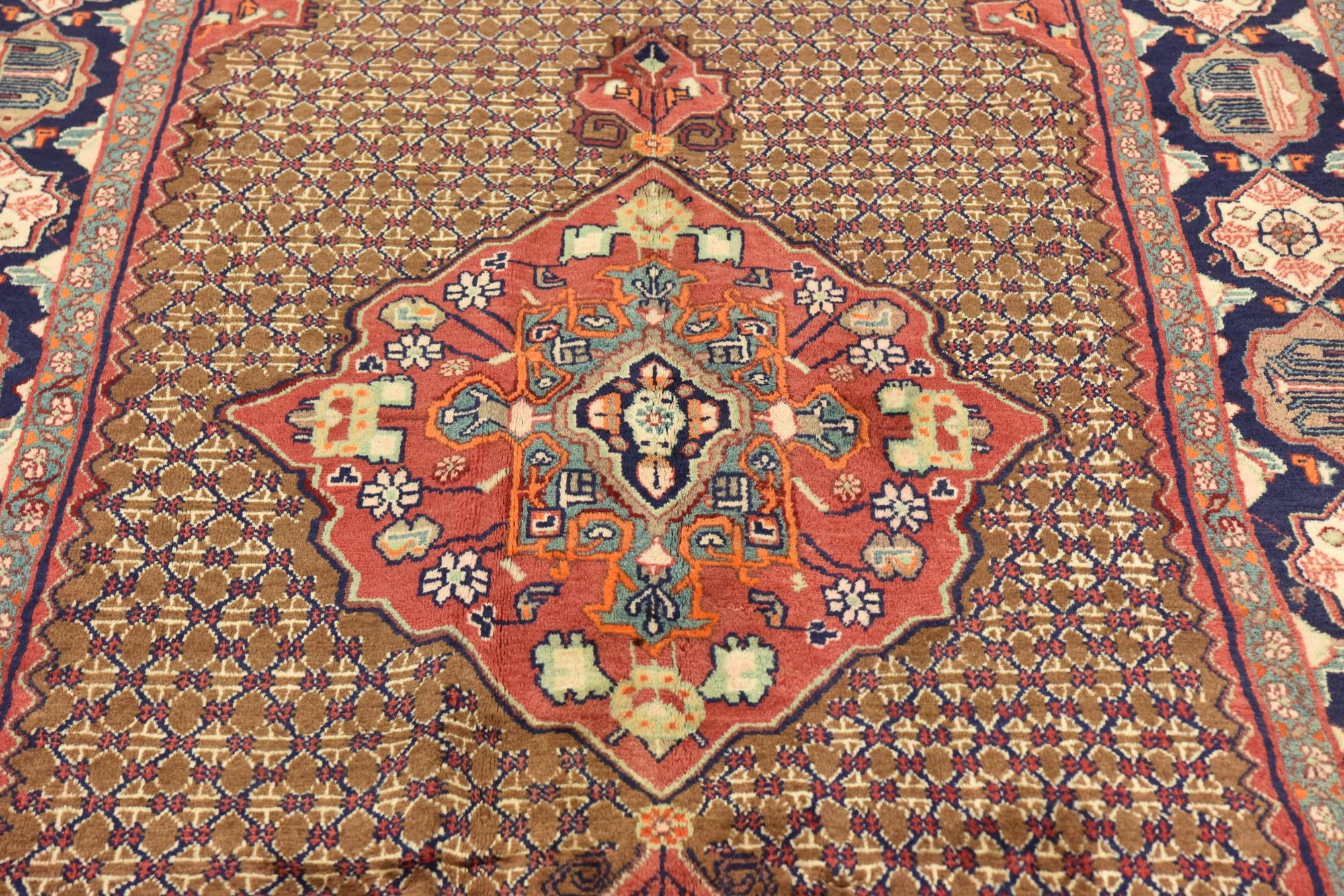4' 10 x 10' 3 Hand Knotted Koliaei Persian Wool Runner Rug