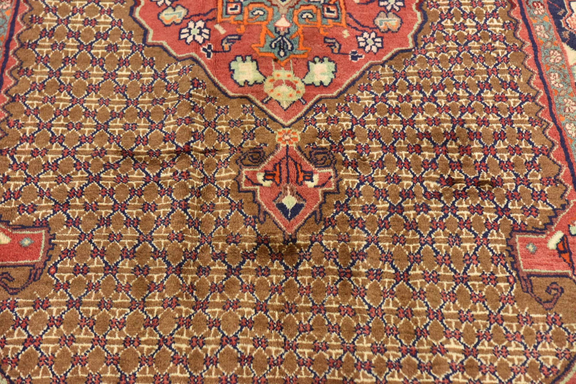 4' 10 x 10' 3 Hand Knotted Koliaei Persian Wool Runner Rug