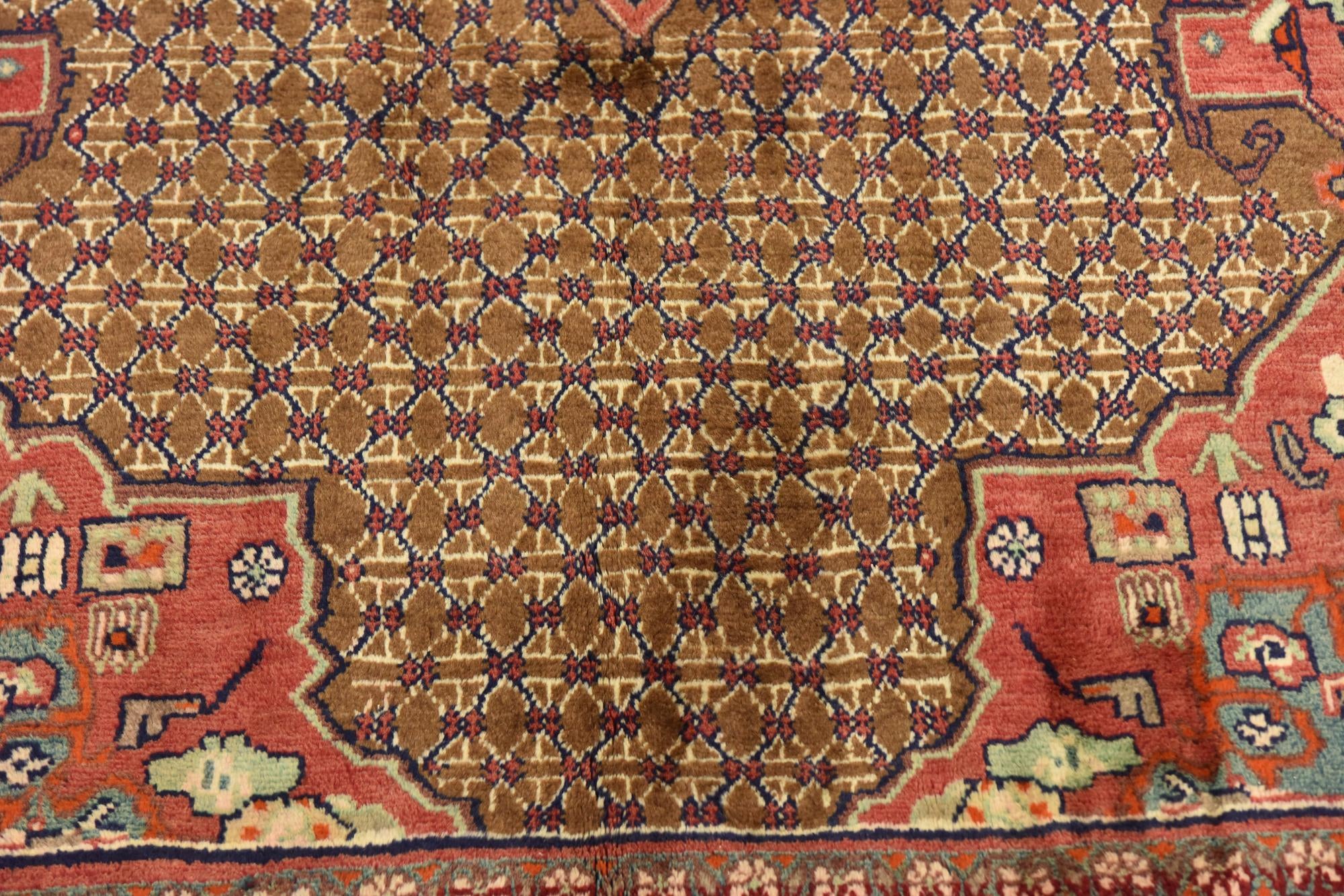 4' 10 x 10' 3 Hand Knotted Koliaei Persian Wool Runner Rug