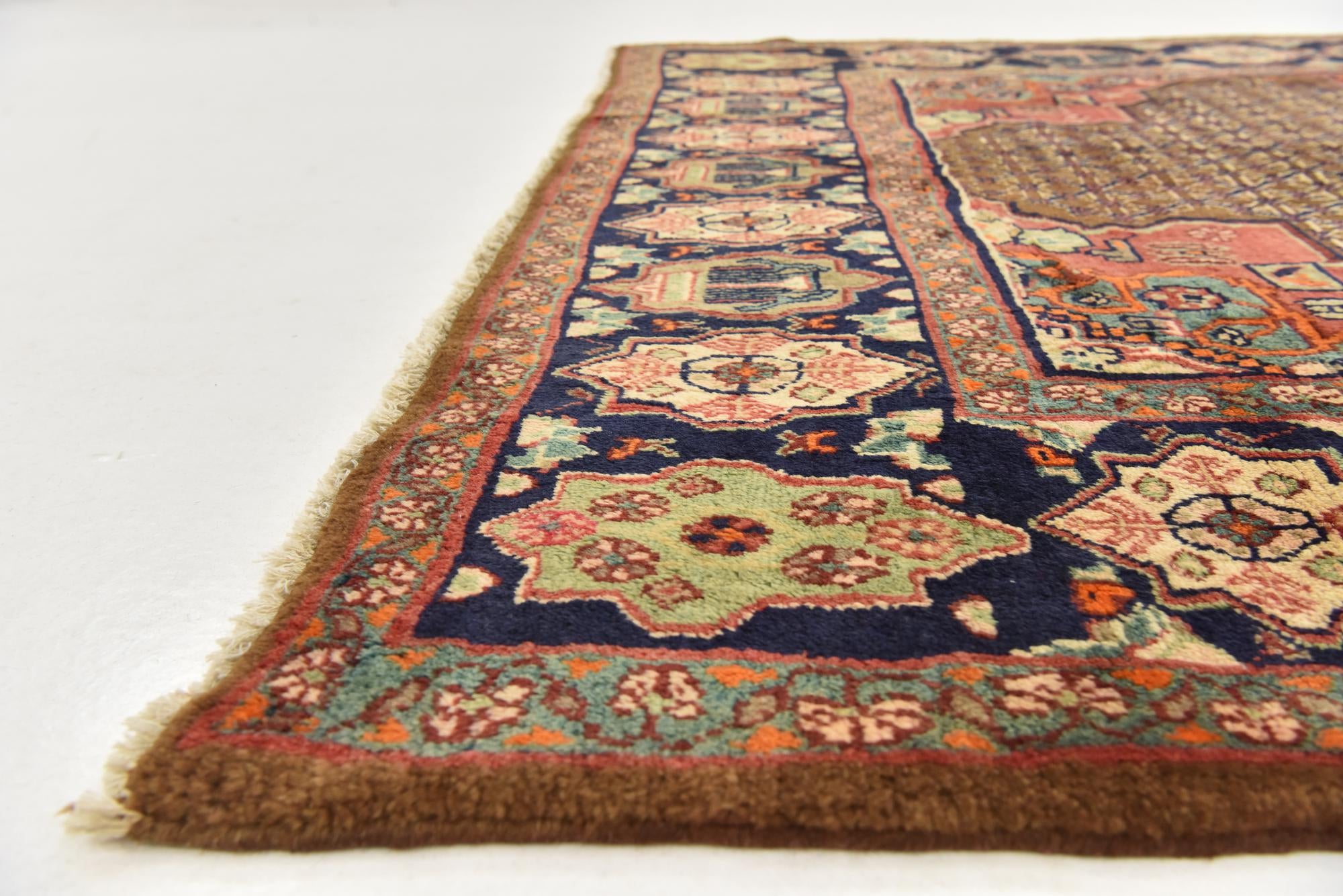 4' 10 x 10' 3 Hand Knotted Koliaei Persian Wool Runner Rug