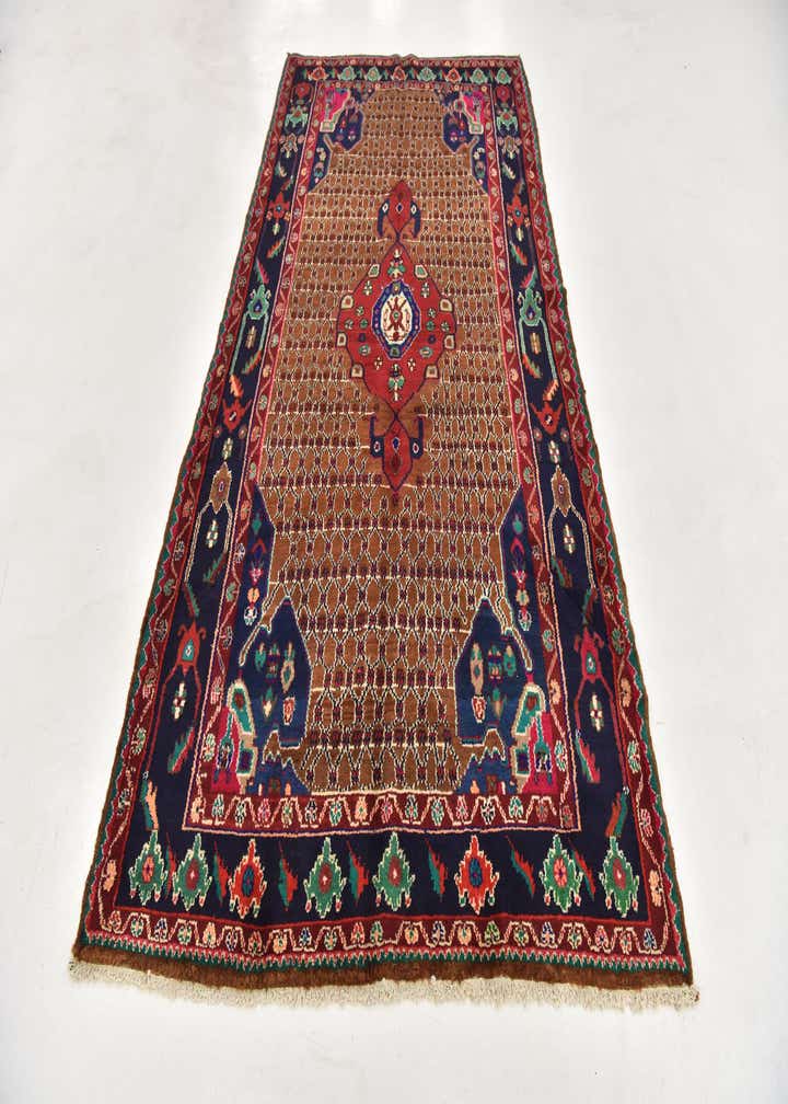 5' 2 x 9' 10 Hand Knotted Koliaei Persian Wool Runner Rug
