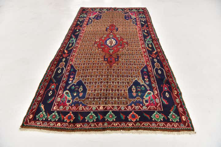 5' 2 x 9' 10 Hand Knotted Koliaei Persian Wool Runner Rug
