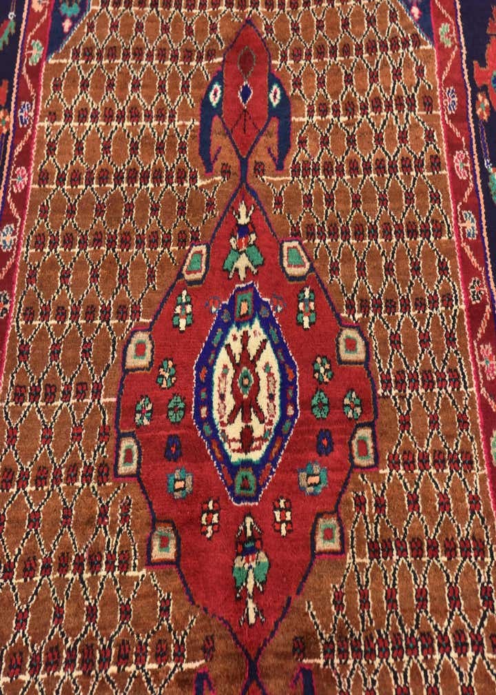 5' 2 x 9' 10 Hand Knotted Koliaei Persian Wool Runner Rug