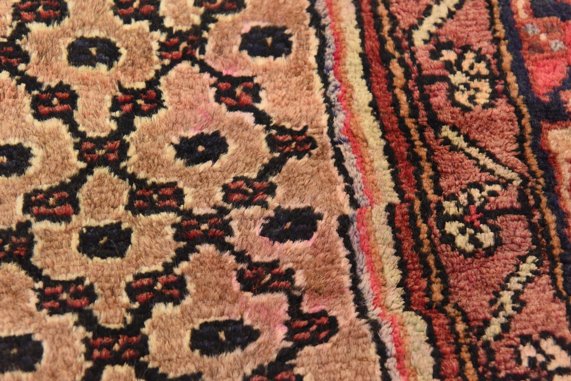 3' 8 x 9' 11 Hand Knotted Koliaei Persian Wool Runner Rug