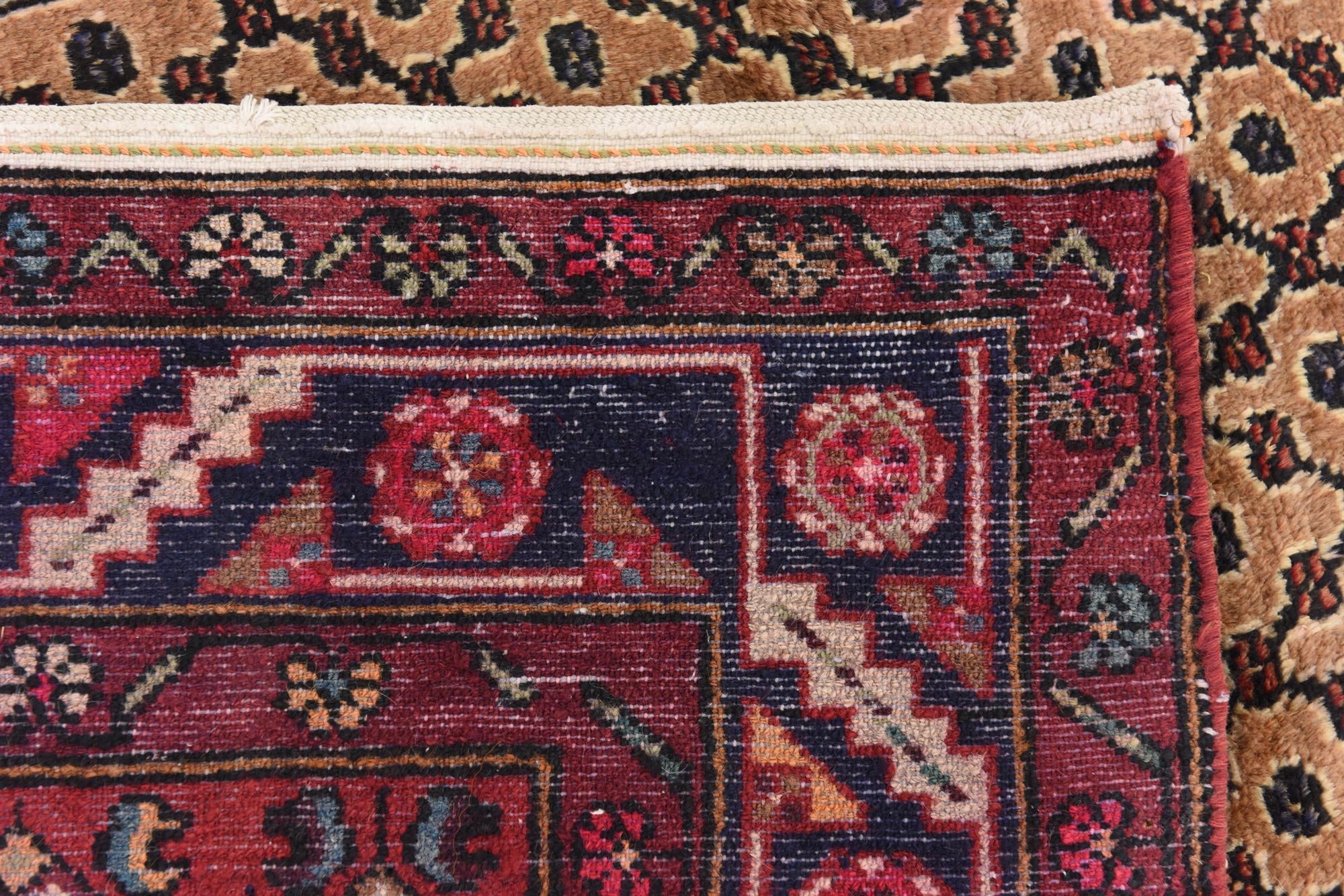 3' 8 x 9' 11 Hand Knotted Koliaei Persian Wool Runner Rug