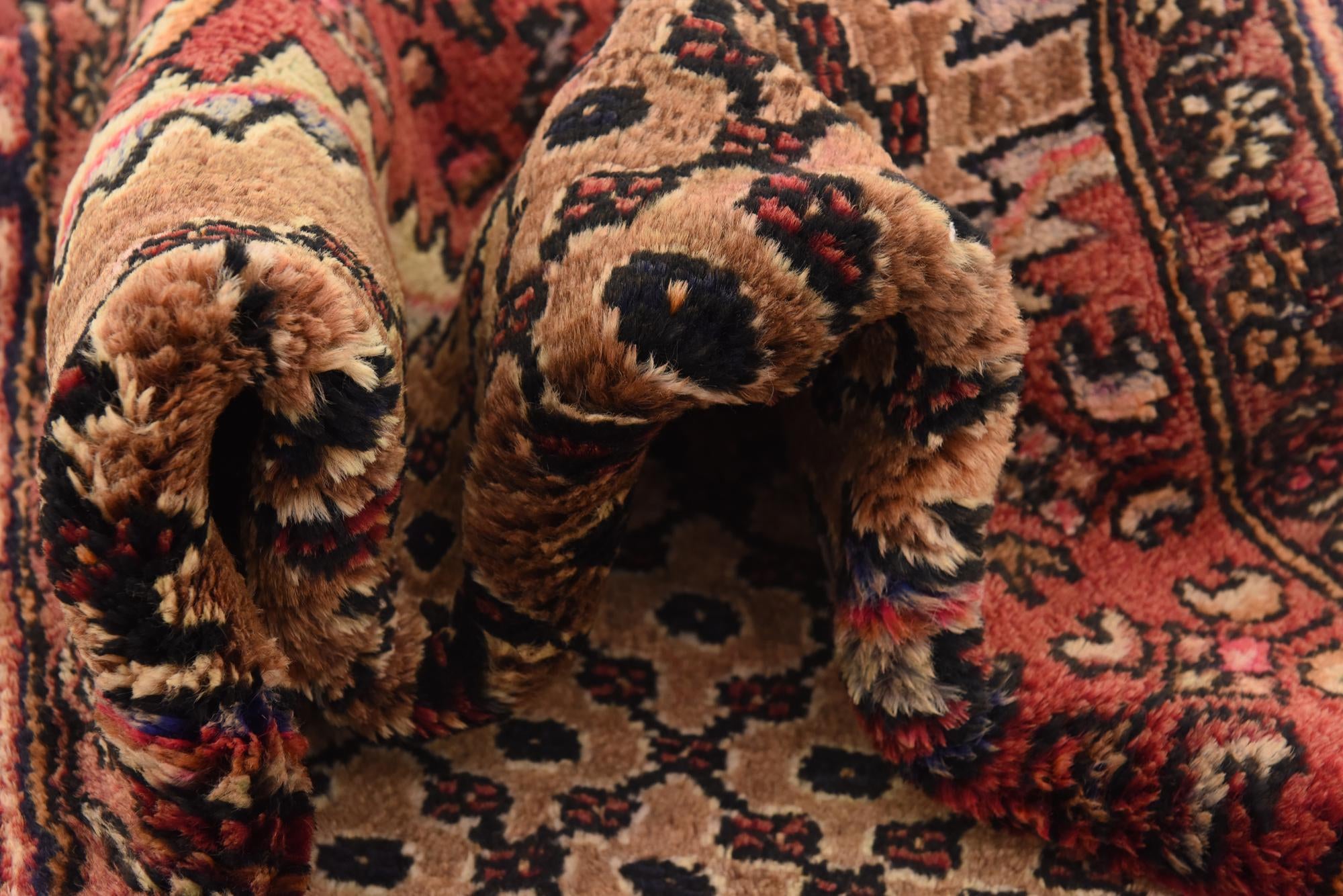 3' 8 x 9' 11 Hand Knotted Koliaei Persian Wool Runner Rug