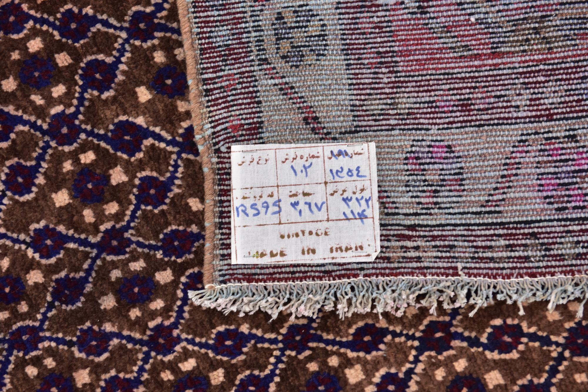 3' 8 x 10' 9 Hand Knotted Koliaei Persian Wool Runner Rug