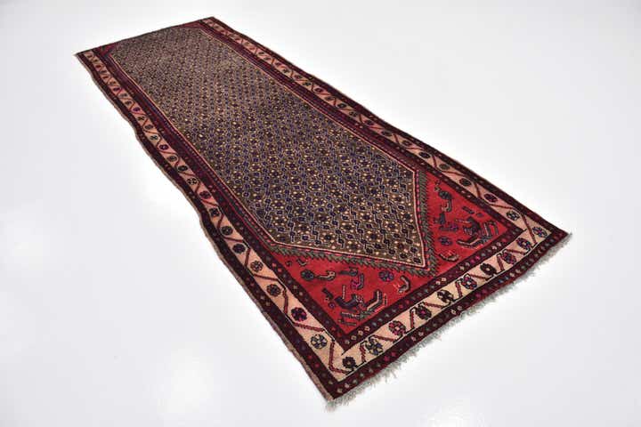 3' 8 x 10' 9 Hand Knotted Koliaei Persian Wool Runner Rug