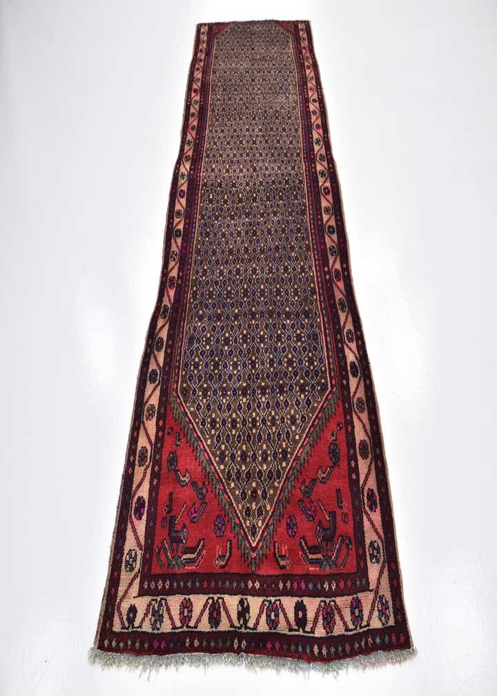 3' 8 x 10' 9 Hand Knotted Koliaei Persian Wool Runner Rug