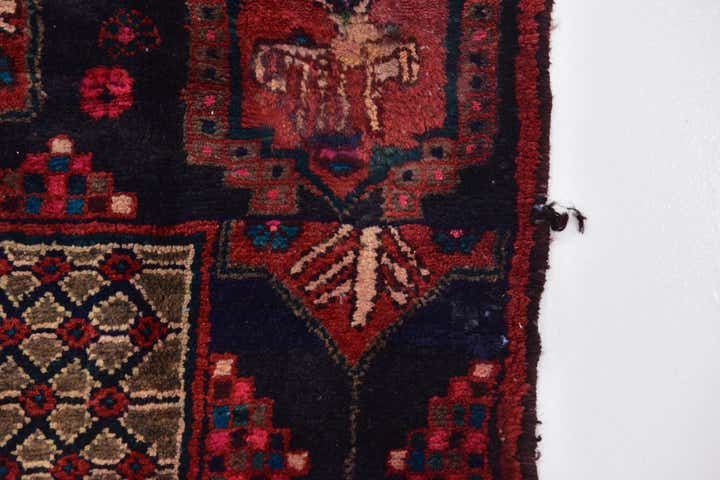 4' 4 x 9' 6 Hand Knotted Koliaei Persian Wool Runner Rug