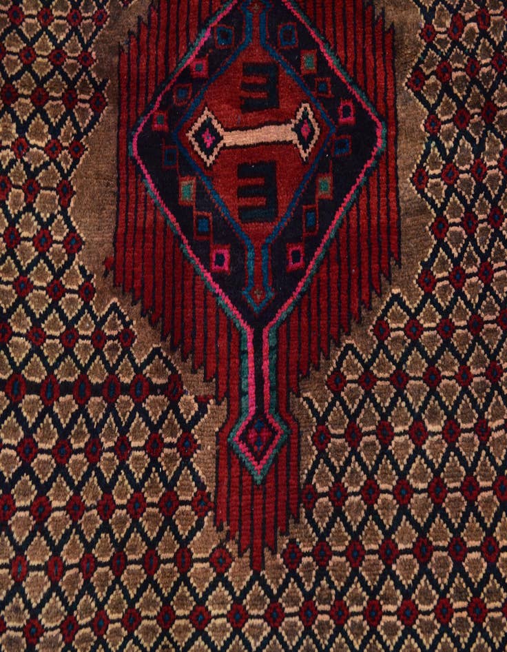 Detail image of 4' 4 x 9' 6  Hand Knotted Koliaei Persian Wool Runner Rug