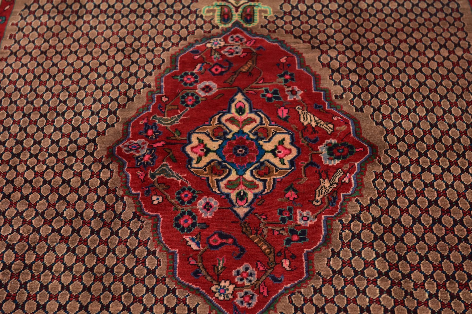 5' 4 x 10' 10 Hand Knotted Koliaei Persian Wool Runner Rug