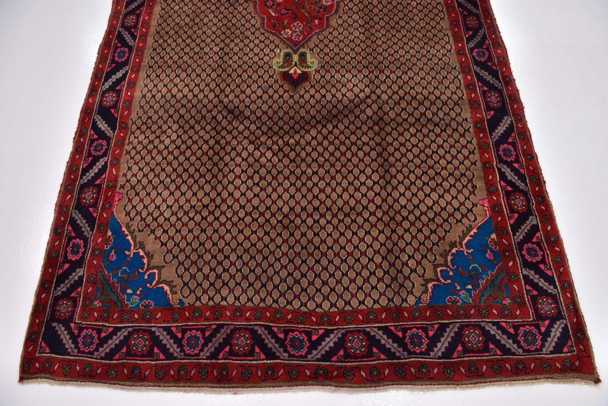 5' 4 x 10' 10 Hand Knotted Koliaei Persian Wool Runner Rug
