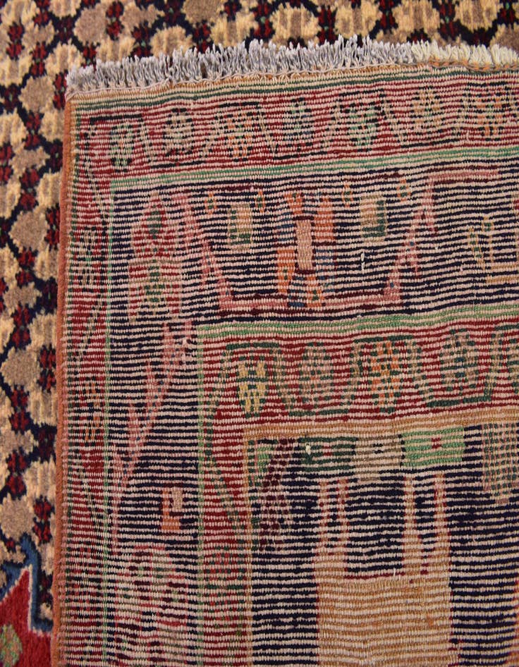 Detail image of 4' 10 x 9' 8  Hand Knotted Koliaei Persian Wool Runner Rug