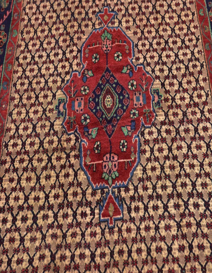 Detail image of 4' 10 x 9' 8  Hand Knotted Koliaei Persian Wool Runner Rug