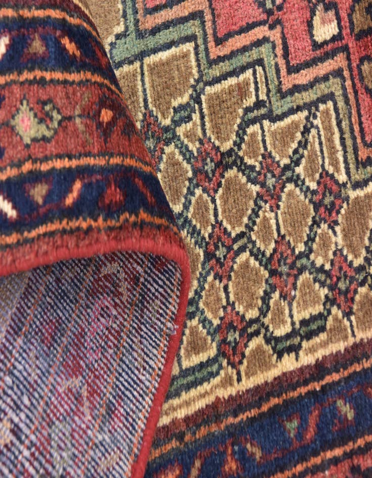 Detail image of 3' 4 x 11' 8 Hand Knotted Koliaei Persian Wool Runner Rug