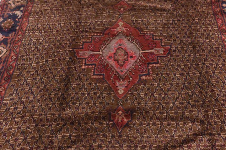 5' x 10' 6 Hand Knotted Koliaei Persian Wool Runner Rug