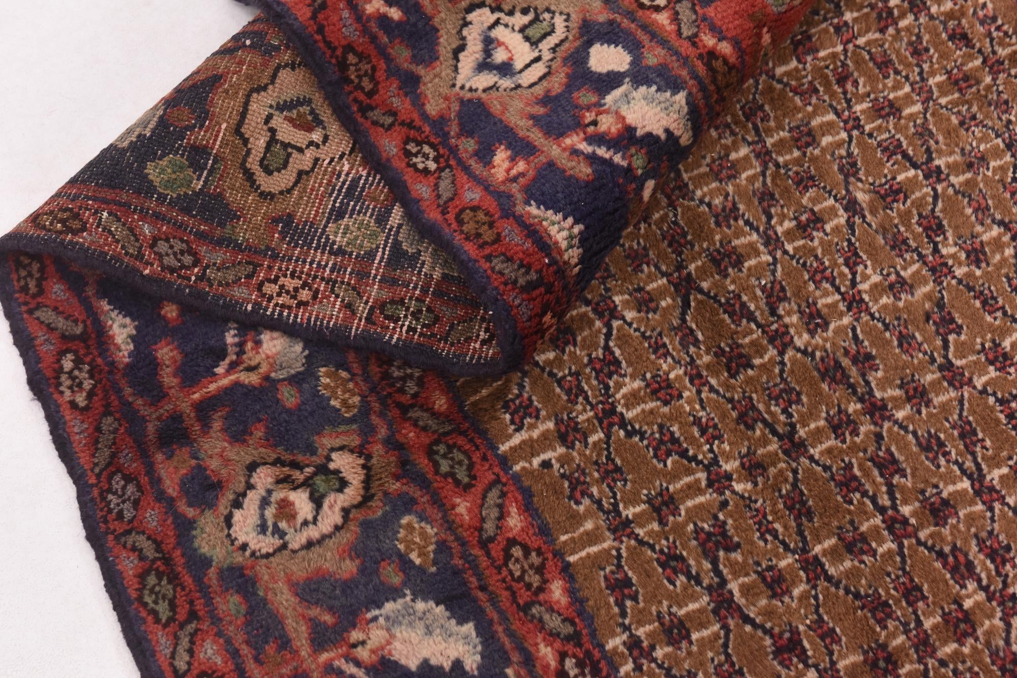 5' x 10' 6 Hand Knotted Koliaei Persian Wool Runner Rug