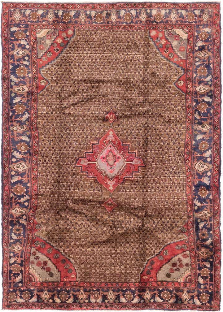 5' x 10' 6 Hand Knotted Koliaei Persian Wool Runner Rug