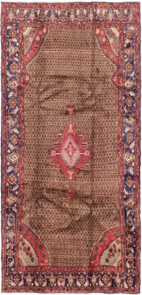 5' x 10' 6 Hand Knotted Koliaei Persian Wool Runner Rug